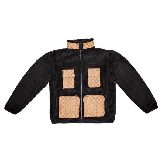 Fluffy Fleece Jacket (Black)